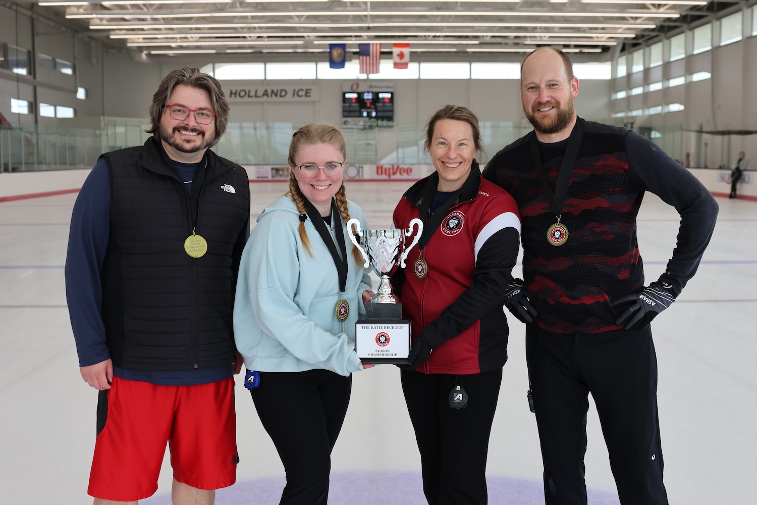 2024-2025 Season Championship champs Spice Curls with trophy